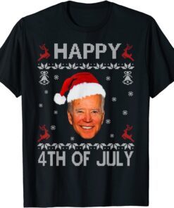 Happy 4th Of July Joe Biden Christmas Sweater Tee Shirt