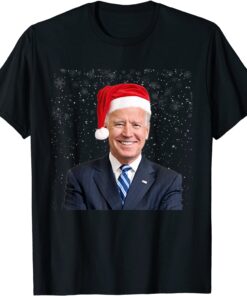 Happy Easter Santa Hat Joe Biden Ugly Christmas Tee Shirt