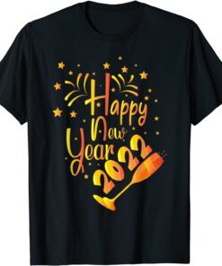 Happy New Year 2022 New Years Eve Pajama Family Tee Shirt