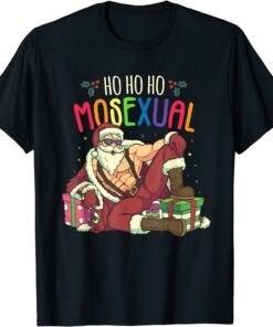 Ho Ho Ho Mosexual Gay Santa LGBT Pun Gay Pride Christmas Tee Shirt