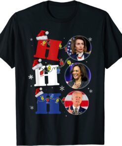 Ho Ho Ho3 Christmas Anti Liberal Let's Go Brandon Tee Shirt
