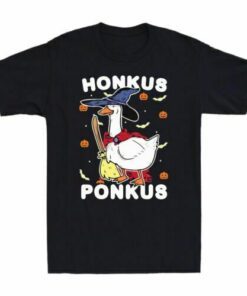 Honkus Ponkus Bats Funny Witches Duck Tee Shirt