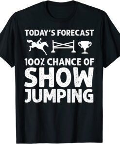 Horse Jumping Show Eventing Equestrian Competition Tee Shirt