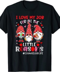 I Love My Job Counselor Lover Valentines Day Tee Shirt