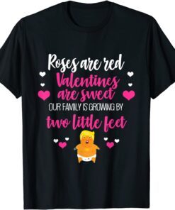 I Love Trump Valentine's Day Red Heart Conservative Tee Shirt