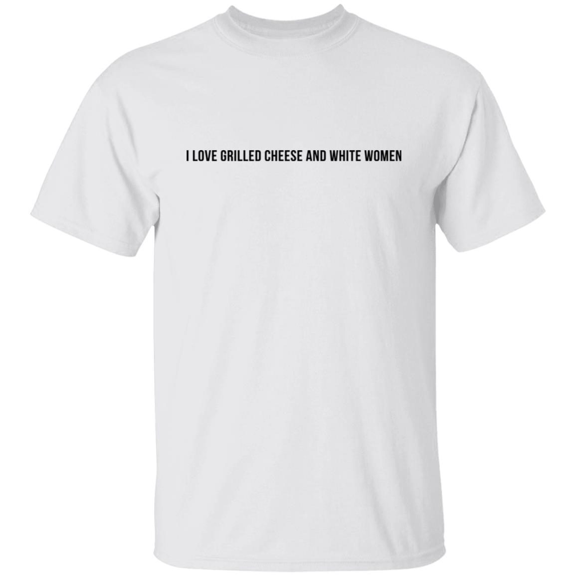 I Love Grilled Cheese And White Women Tee Shirt I Love Grilled Cheese And White Women Tee Shirt