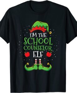 Im The School Counselor Elf Christmas Tee Shirt