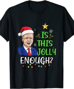 Is This Jolly Enough Lets Go Branson Brandon Christmas Tee Shirt