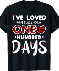 I've loved My Class For 100 Days Of School Buffalo Plaid Tee Shirt