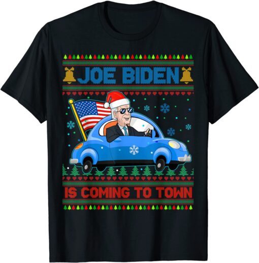 Santa Joe Biden Happy 4th of July Ugly Christmas Sweater 2022 Shirt