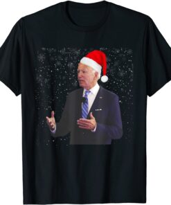 Joe Biden Ugly Christmas Sweater, Joe Biden Santa Hat Xmas Tee Shirt