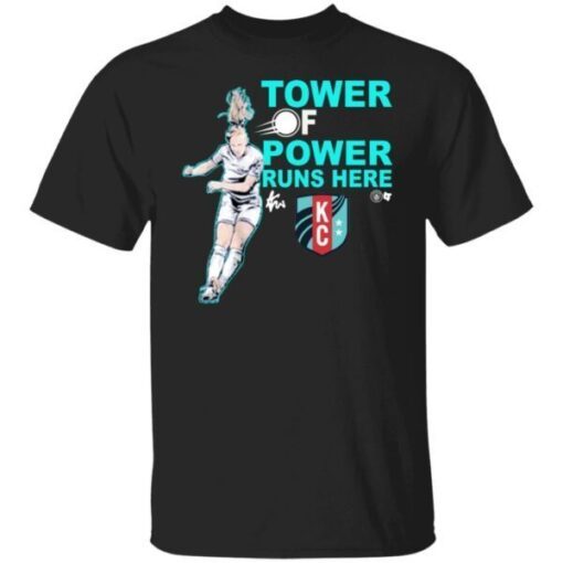 Kc Current Sam Mewis Tower Of Power Kansas City Current Tee Shirt