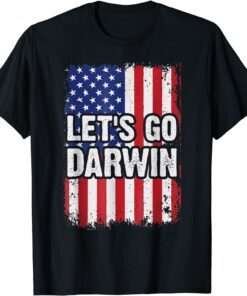 Let's Go Darwin US Flag Tee Shirt