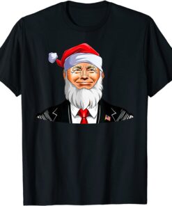 Maga Santa Hat Donald Trump Christmas Santa Costume Tee Shirt