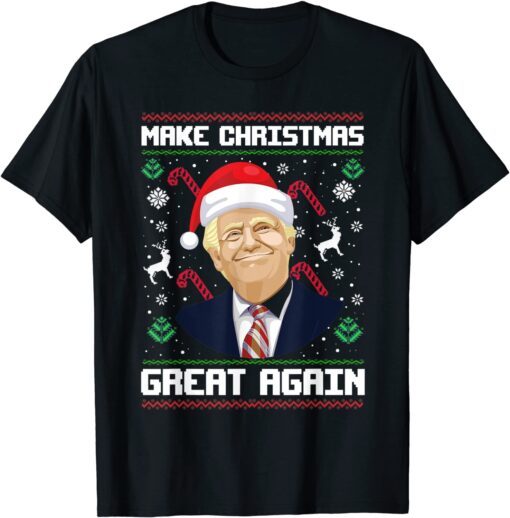 Make Christmas Great Again Trump Ugly Christmas Sweater Tee Shirt