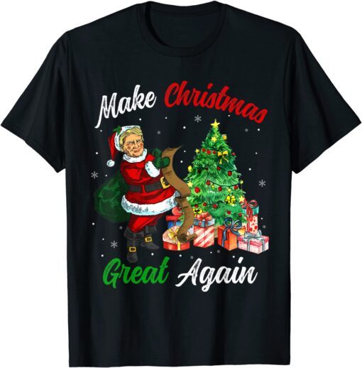 Make Christmas Great Again Trump Ugly X-mas Tee Shirt