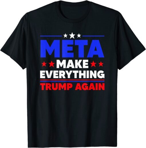 Make Everything Trump Again Vintage USA Flag Conservative Tee Shirt