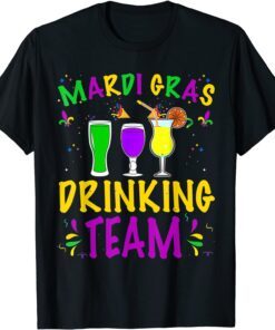 Mardi Gras Party Drinking Team Crawfish Carnival Parade Tee Shirt