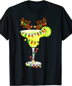 Margarita Reindeer Christmas Lover Squad Xmas Tee Shirt