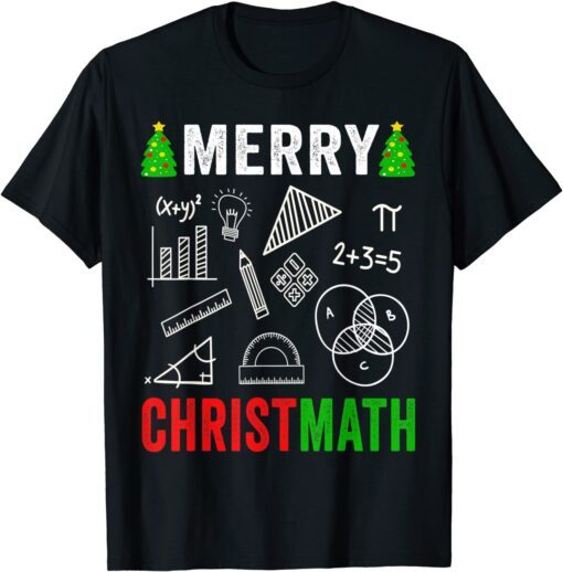 Math Christmas Shirt Merry Christmas Math Teacher Tee Shirt