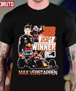 Max Verstappen 33 Champion 2021 Tee Shirt