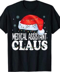 Medical Assistant Claus Christmas Matching Costume Tee Shirt