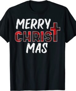 Merry CMerry Christ Mas Christian Jesus Christmas PJs Xmas Pajamas Tee Shirthrist Mas Christian Jesus Christmas PJs Xmas Pajamas Tee Shirt