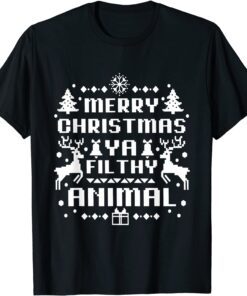 Merry Christmas Animal Filthy Ya T-Shirt