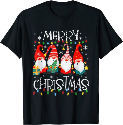 Merry Christmas Gnome Tee Shirt