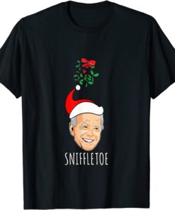 Merry Christmas Happy Holidays From Sniffletoe Joe Biden Tee Shirt