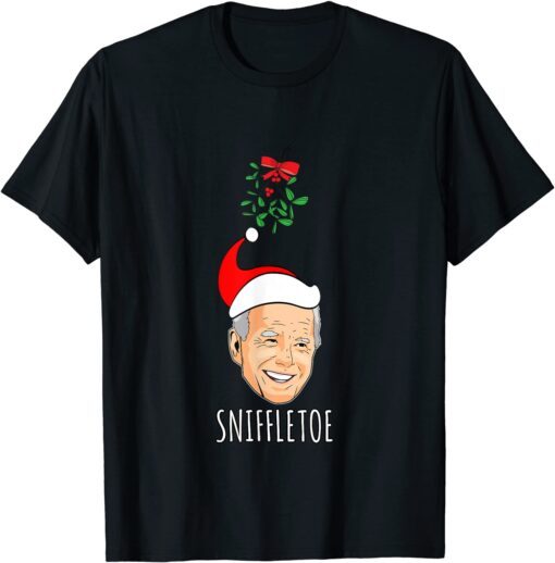 Merry Christmas Happy Holidays From Sniffletoe Joe Biden Tee Shirt