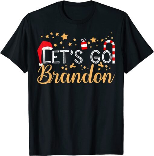 Merry Christmas Let's Go Branden Brandon Conservative Tee Shirt