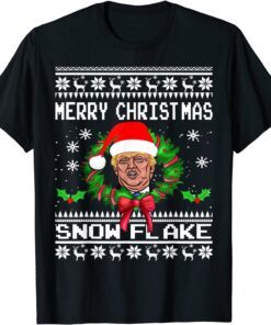 Merry Christmas Santa Trump Ugly Xmas Sweater Tee Shirt