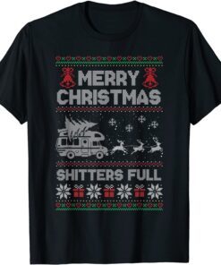 Merry Christmas Shitter Sweater Was Full Xmas Pajama Tee Shirt