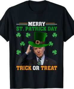 Merry St.Patrick Day Trick Or Treat Santa Joe Ugly Christmas Tee Shirt