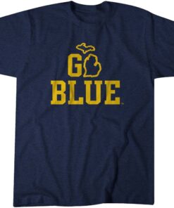 Michigan Go Blue Tee Shirt