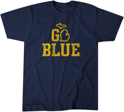 Michigan Go Blue Tee Shirt