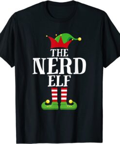 Nerd Elf Family Matching Christmas Group Elf Pajama Tee Shirt
