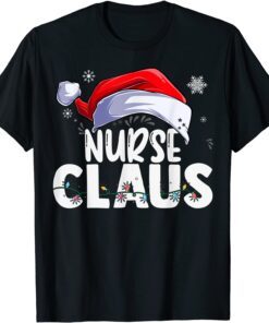 Nurse Santa Claus Christmas Matching Costume Tee Shirt