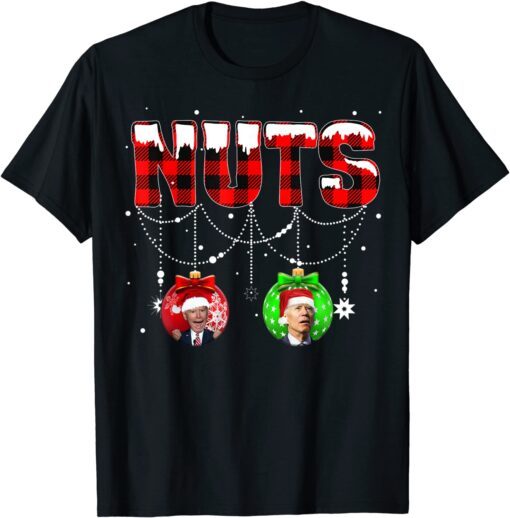 Nuts Christmas Joe Biden Ornament Chestnut Xmas Ugly Sweater Tee Shirt