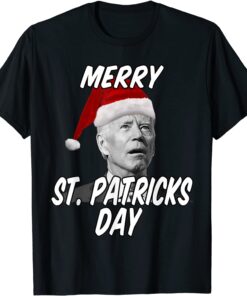 President Biden Merry St. Patricks Day Christmas Anti Biden Classic T-Shirt