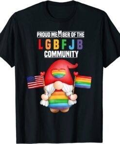 Proud Member Of LGBFJB Community Santa Claus Flag USA&LGBT Tee Shirt