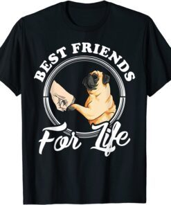 Pug Dog Lover Best Friends For Life Tee Shirt