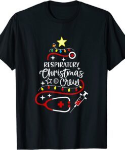 RT Respiratory-Therapist Nurse Respiratory-Christmas Crew Tee Shirt