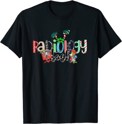 Radiologist Santa Technician Christmas Radiology Tech Elf T-Shirt