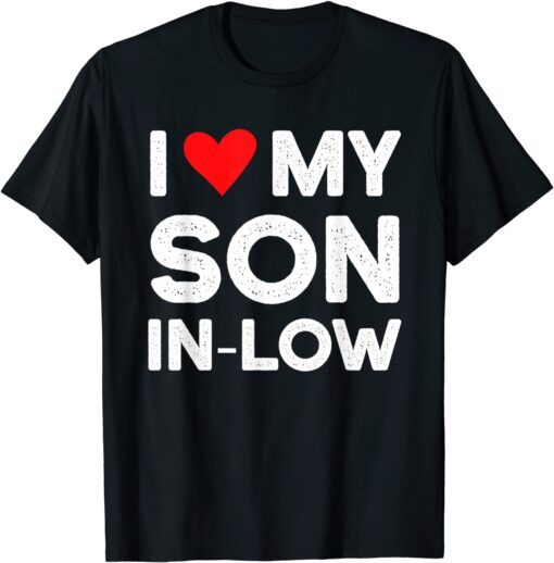 Red Heart Love Son-In-law Tee Shirt