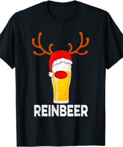 Reinbeer Reindeer Beer Christmas Pajama Tee Shirt