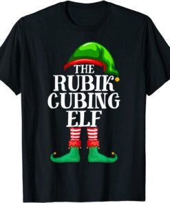 Rubik Cubing Elf Matching Family Christmas Party Pajama T-Shirt