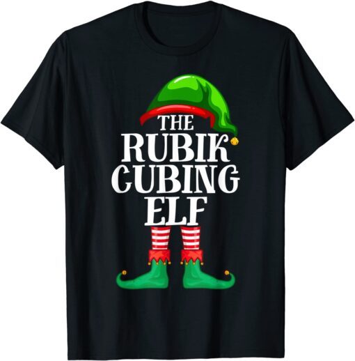 Rubik Cubing Elf Matching Family Christmas Party Pajama T-Shirt