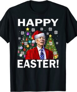 Santa Biden Happy Easter Christmas Tee Shirt